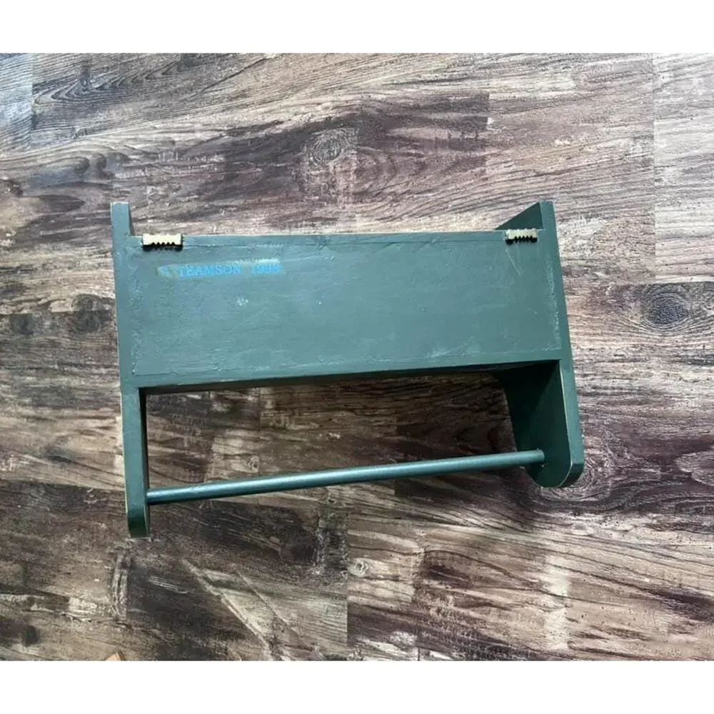 Vintage Wooden Wall Shelf with 3 Drawers | Cottage Kitchen Organizer
